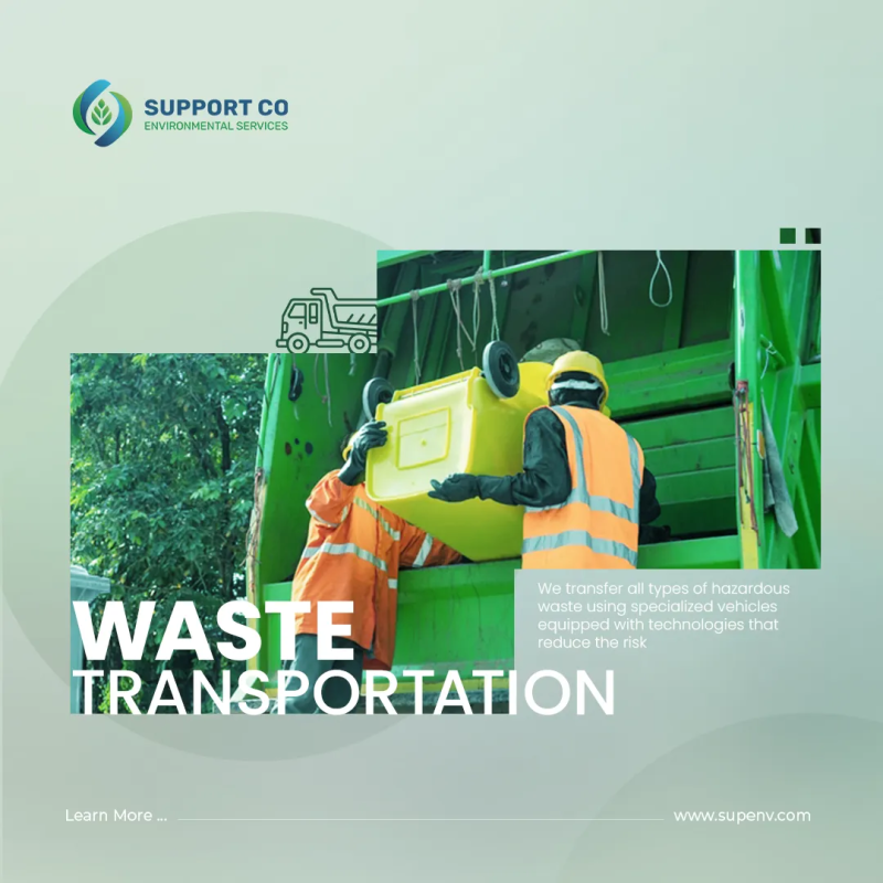 Professional Social Media Design for SUPPORT CO Showcasing Environmental Services
