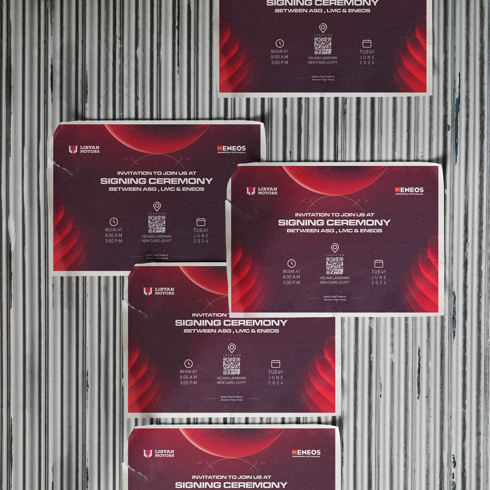 Sigining Ceremony Between ASG, LMC and ENEOS Event Invitation Design