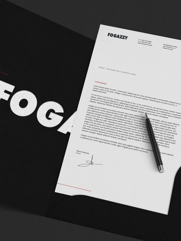 Fogazzy Letterhead