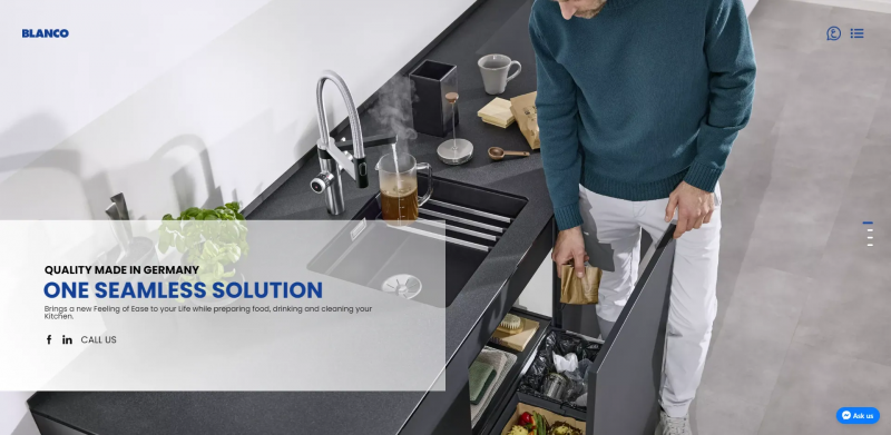 Blanco Corner Sink Unit Social Media Sales/Branding Post