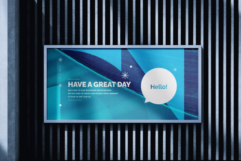 Welcome Banner Design for Workshop Registration